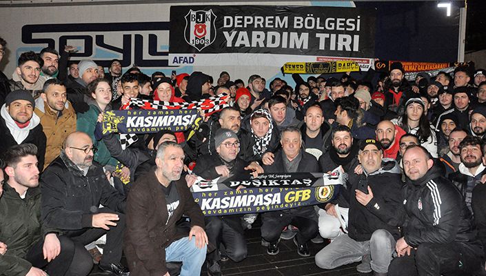 İki Tır Dolusu Yardım Malzemesi, Vodafone Park’tan Deprem Bölgesine Hareket Etti