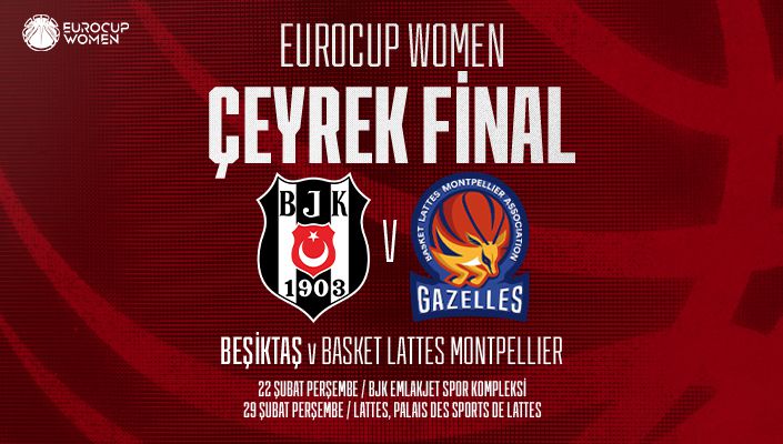Kadın Basketbol Takımımızın EuroCup Women Çeyrek Finalinde Rakibi Basket Lattes Montpellier Oldu