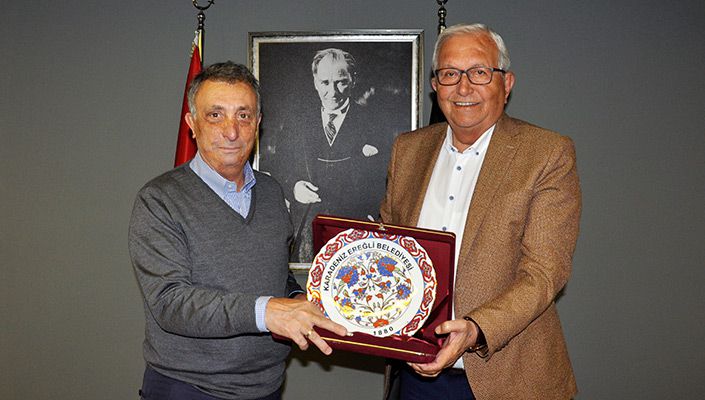 Karadeniz Ereğli Belediye Başkanı Halil Posbıyık’tan Başkanımız Ahmet Nur Çebi’ye Ziyaret