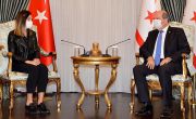 Kuzey Kıbrıs Türk Cumhuriyeti Cumhurbaşkanı Ersin Tatar, Milli Sporcumuz Tuğba Aydın’ı Kabul Etti