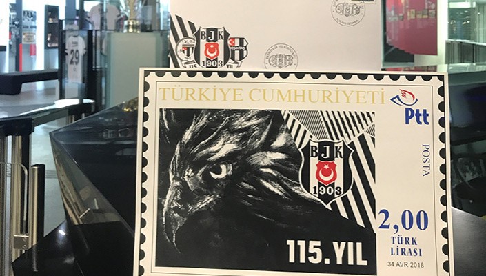 115. Yılımız İçin Hazırlanan Özel Gün Damgalı Zarflar ve Posta Pulları Beşiktaş JK Müzesi’nde