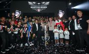 Black Eagles receive Super League trophy in ceremony at Vodafone Park 