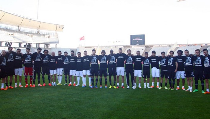 Futbolcularımız Soma’yı Unutmadı