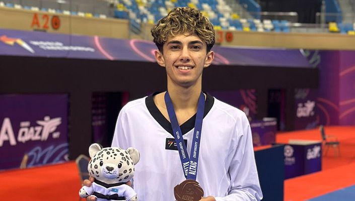 Taekwondocumuz İbrahim Hamza Hasanoğlu, Altaic Taekwondo Championships 2026’da Üçüncü Oldu