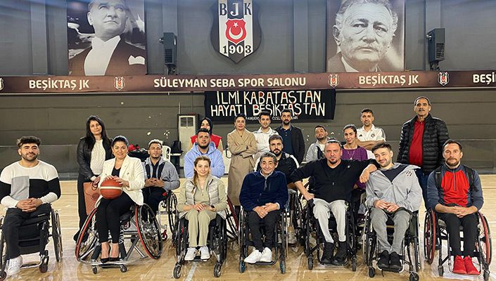 Türkiye Kızılay Derneği Beşiktaş Şubesi’nden Tekerlekli Sandalye Basketbol Takımımıza Ziyaret