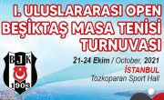 Uluslararası Beşiktaş Masa Tenisi Turnuvası Başlıyor