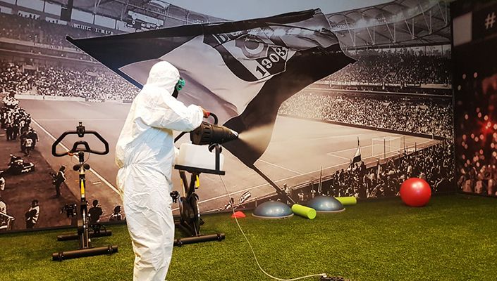 Vodafone Park’ta Dezenfekte Çalışması Yapıldı