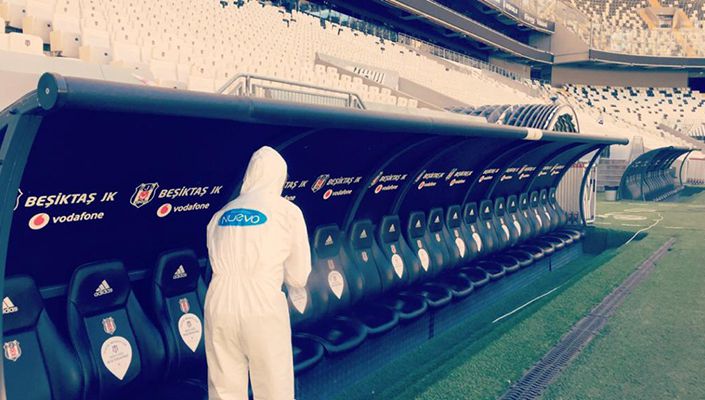 Vodafone Park’ta Dezenfekte Çalışması Yapıldı