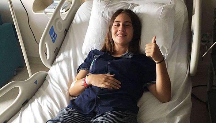Yıldız Kız Futbol Takımımızın Sporcusu Nazlıcan Kazancı Ameliyat Oldu
