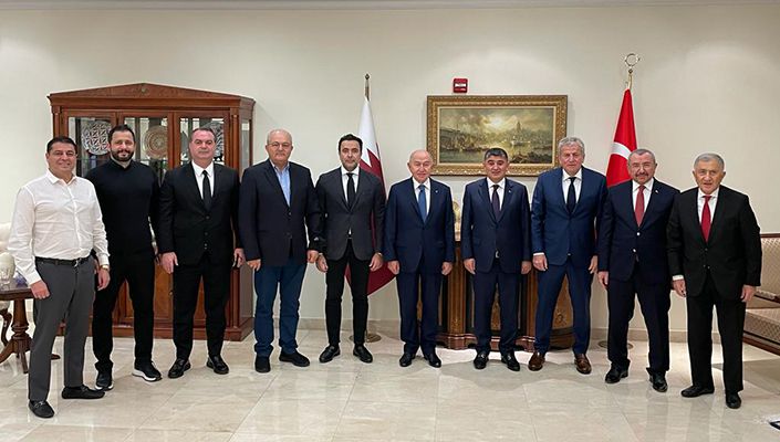 Yönetim Kurulu Üyelerimizden Doha Büyükelçisi Mustafa Göksu’ya Ziyaret