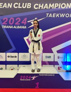 Beşiktaş taekwondo player Sıla Irmak Uzunçavdar wins European youth title in 55 kg 