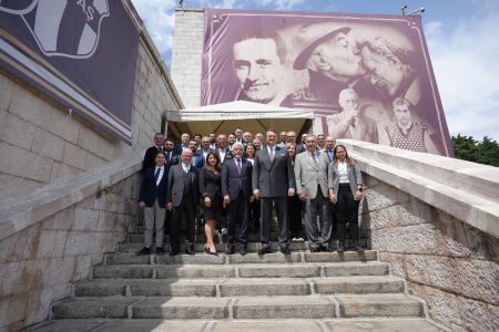 Beşiktaş Chairman Hasan Arat with Club's Charter Amendment Committee Members 
