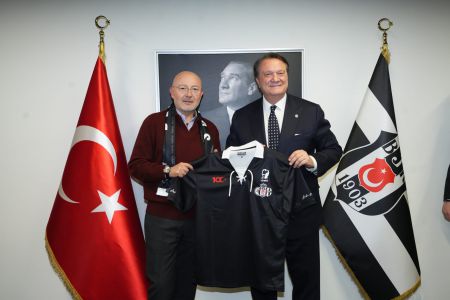 Doğuş Holding Chairman Ferit Şahenk visits Beşiktaş 