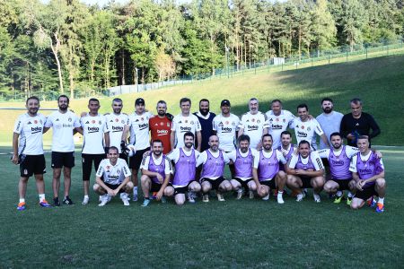 Friendly game between Beşiktaş coaching staff and Turkish press in Maribor 