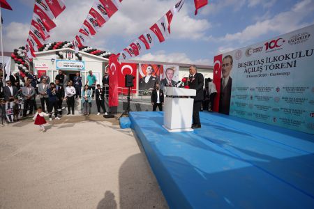 Gaziantep Oğuzeli Beşiktaş İlkokulu'nun Açılış Töreni Yapıldı