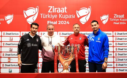 Joint press conference for Turkish Cup Final between Beşiktaş and Trabzonspor 